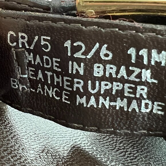 Franco Sarto Sandals Size 11M Brown Slides Gold Buckle Mules - Picture 6 of 10